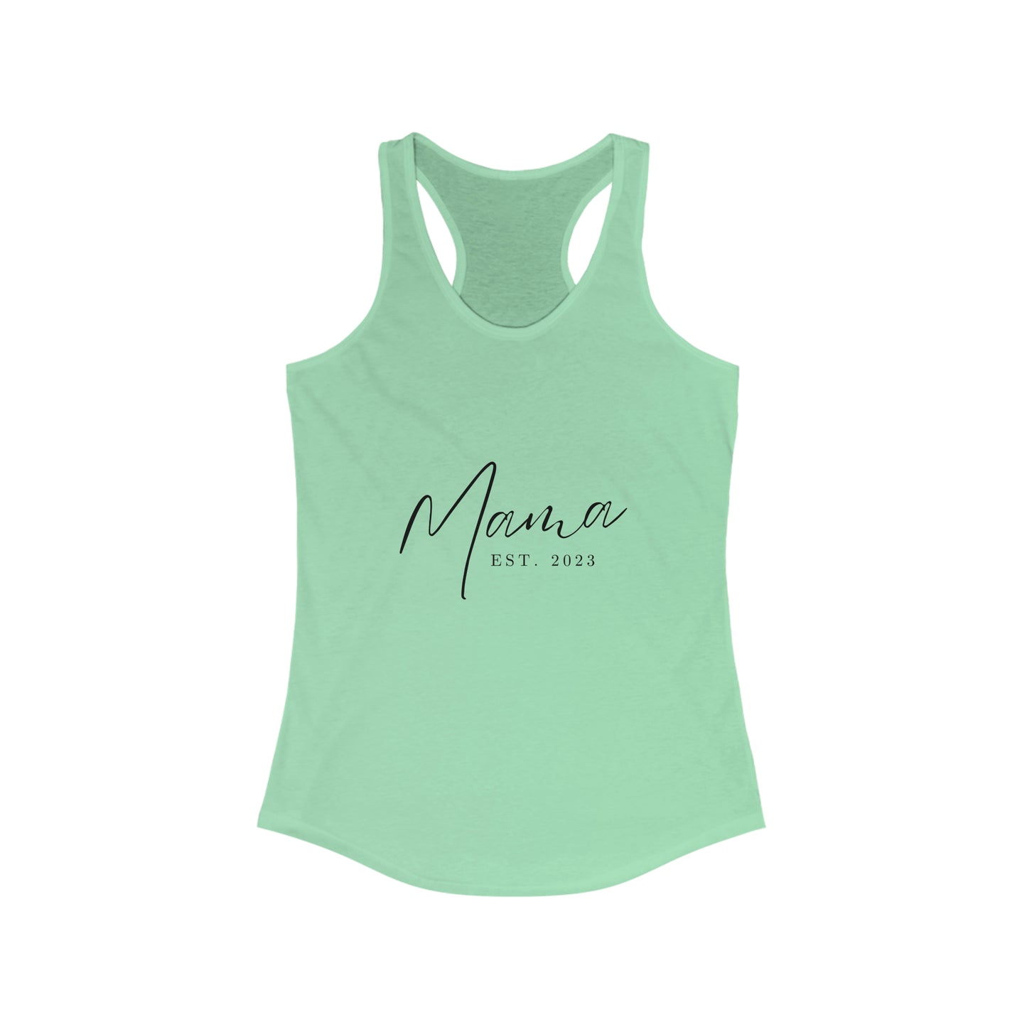 Mom est. 2023 Racerback Tank