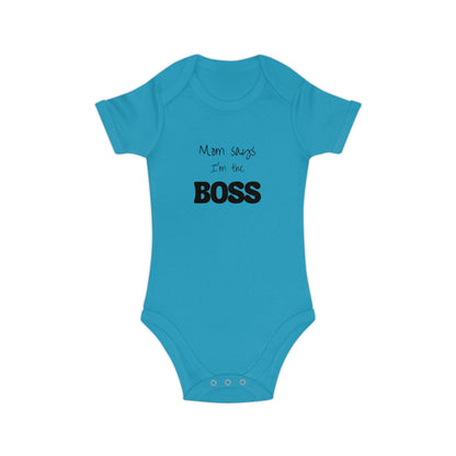 Boss Baby Combed Cotton Baby Bodysuit