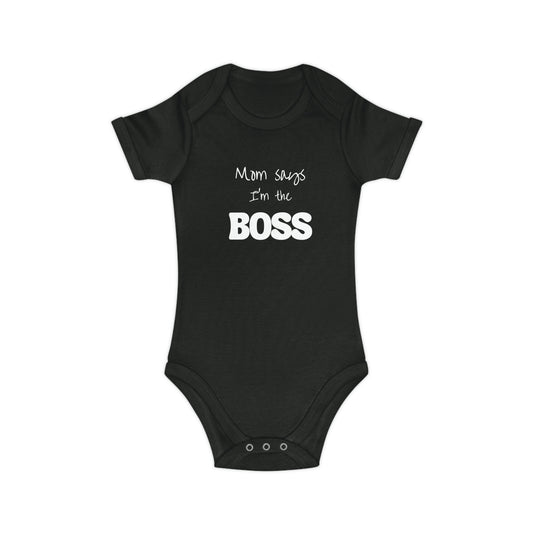 Boss Baby Combed Cotton Baby Bodysuit