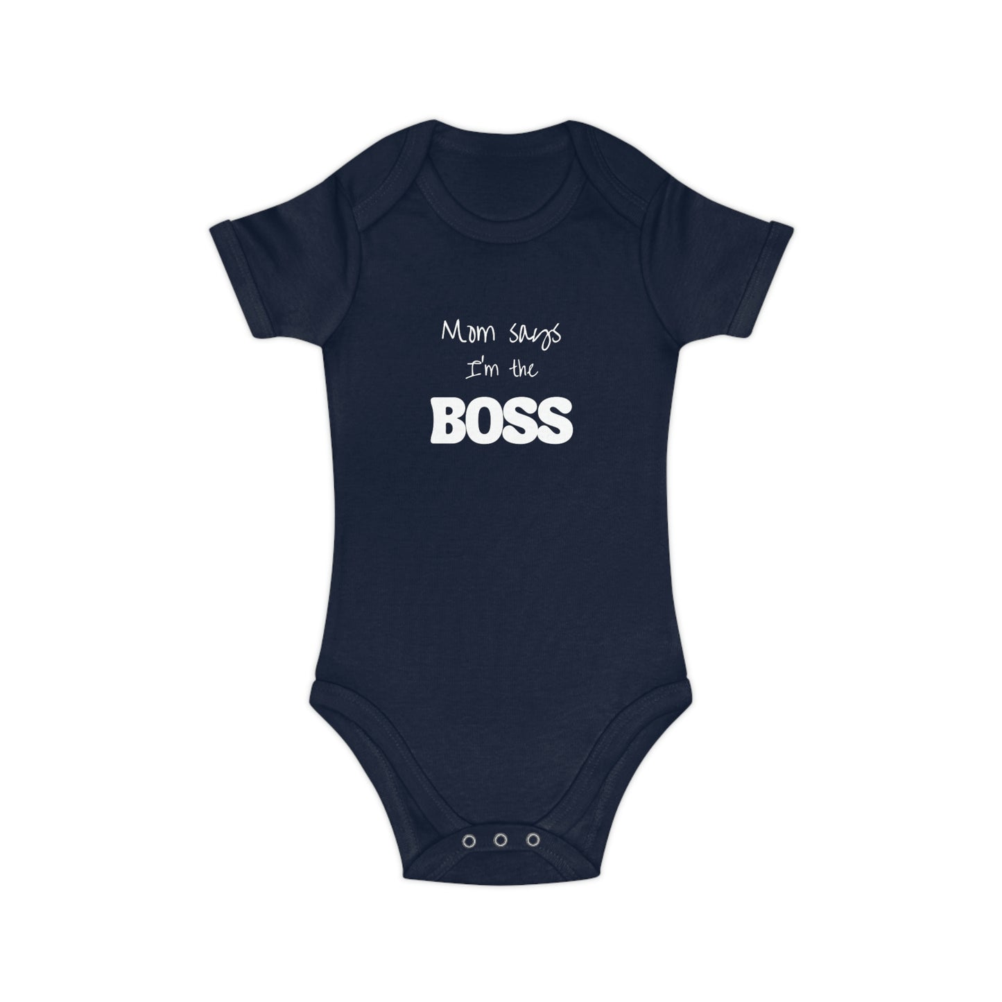 Boss Baby Combed Cotton Baby Bodysuit